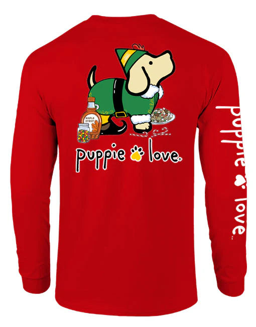 YOUTH PL Elf Holiday Pup Tshirt