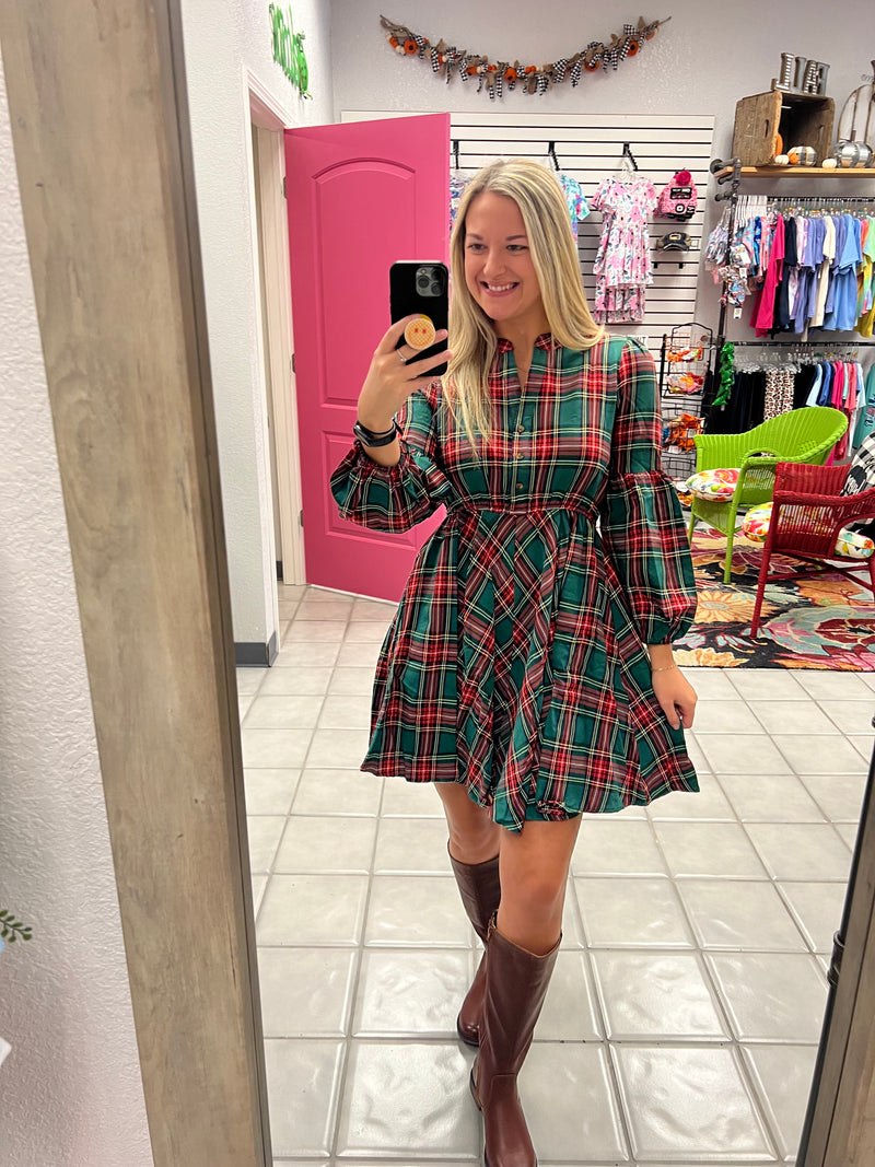 Christmas Plaid Dress