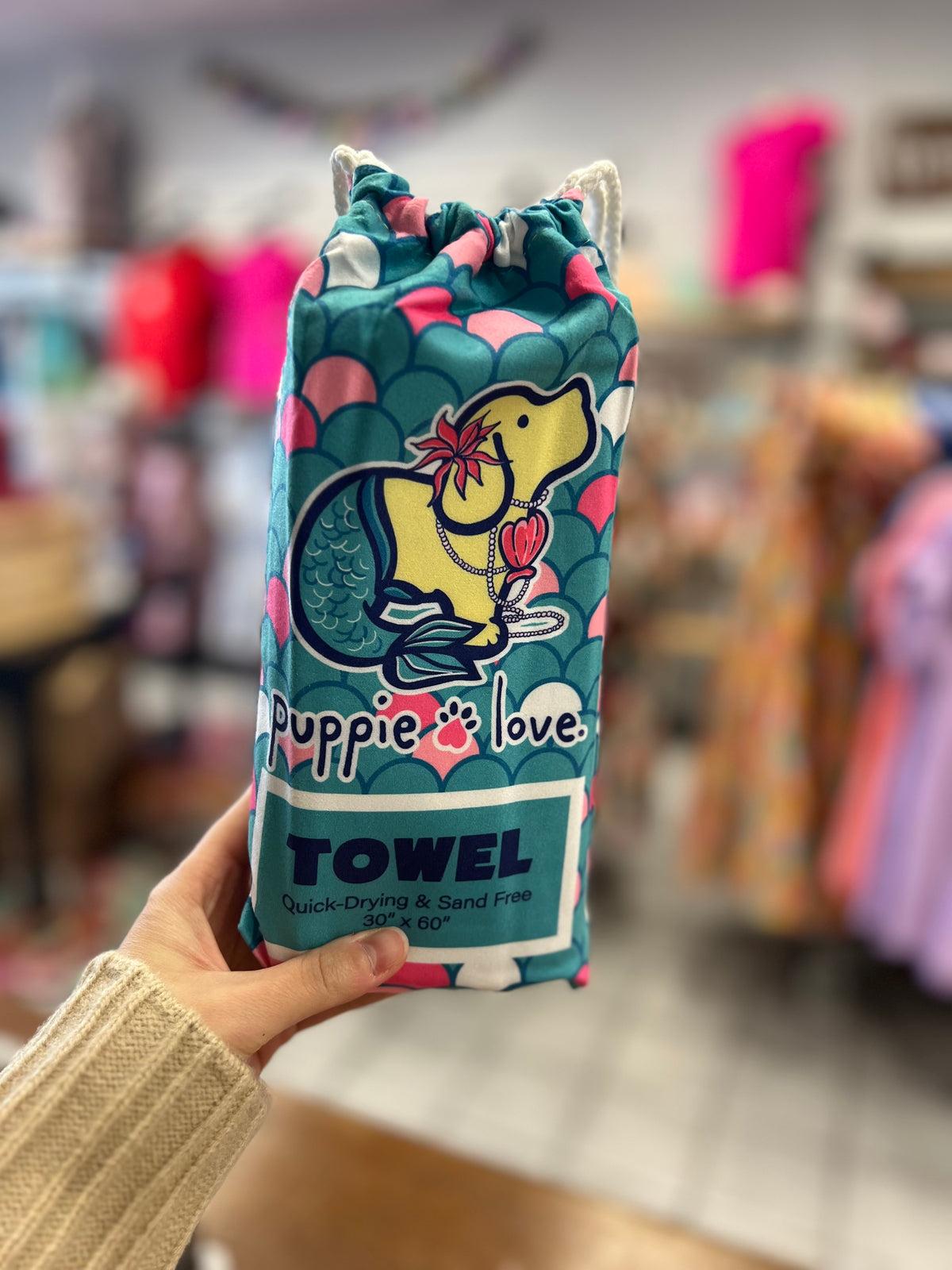 Puppie Love Microfiber Beach Towel