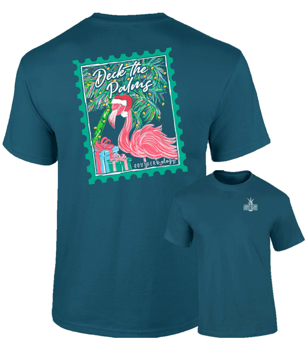 Southernology Deck The Palm Holiday SS Tshirt