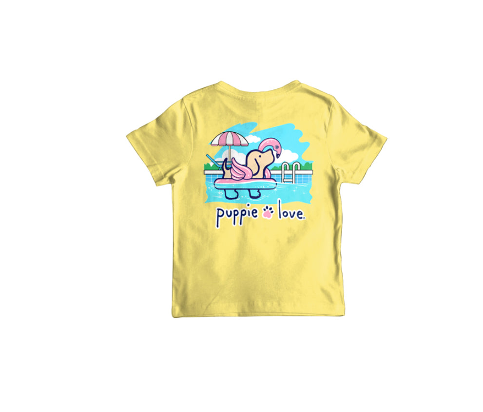 YOUTH Puppie Love Flamingo Float SS Tshirt