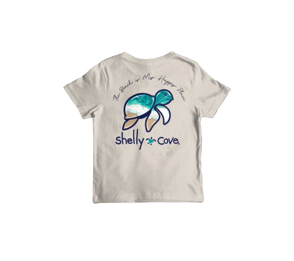 YOUTH Shelly Cove Beach is My Happy Place SS Tshirt