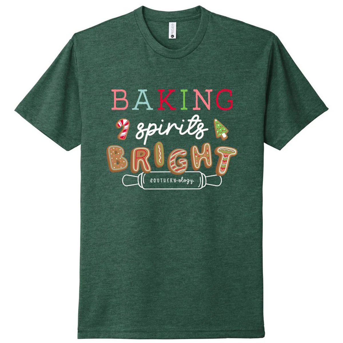 Southernology SS Baking Spirits Bright Holiday T Shirt